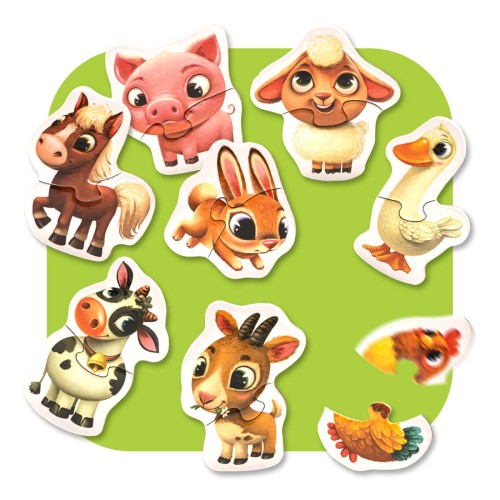 Puzzles "Farm animals"